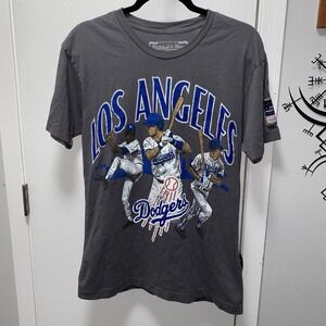 Mitchell & Ness Los Angeles Dodgers‎ Big Time T-Shirt Medium Short Sleeve